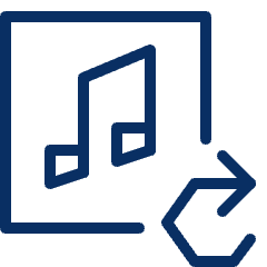 Music Sync Icon from Cyber Line Set