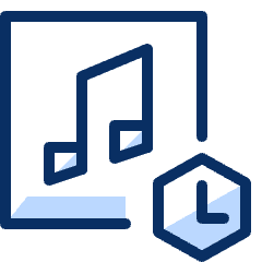 Music Timeout Icon from Cyber Duotone Set