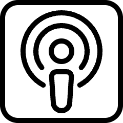 Apple Podcast Logo Icon from Ultimate Light Set