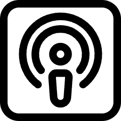 Apple Podcast Logo Icon from Ultimate Regular Set
