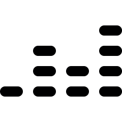 Deezer Music Logo Icon from Ultimate Bold Set