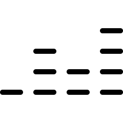 Deezer Music Logo Icon from Ultimate Light Set