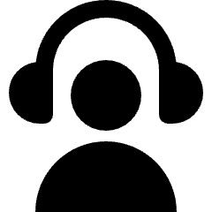 Headphone Person Icon from Nova Solid Set