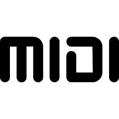 MIDI Logo Icon from Ultimate Bold Set