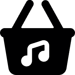 Music Basket Buy Icon from Ultimate Bold Set