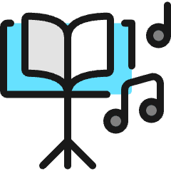 Music Book Note Icon from Ultimate Colors Set