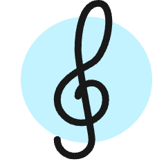 Music Clef Icon from Ultimate Colors Set