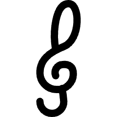 Music Clef Icon from Ultimate Regular Set