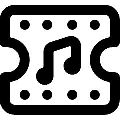 Music Concert Ticket Icon from Ultimate Bold Set