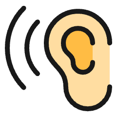 Music Ear Icon from Ultimate Colors Set