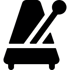 Music Metronome Icon from Ultimate Bold Set