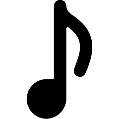 Music Note 1 Icon from Ultimate Bold Set