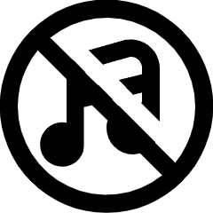 Music Off 2 Icon from Ultimate Bold Set