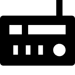 Music Radio Icon from Nova Solid Set