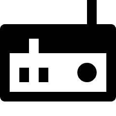 Music Radio Icon from Nova Line Set