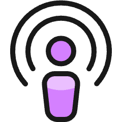 Podcast Logo Icon from Ultimate Colors Set