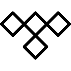 Tidal Music Logo Icon from Ultimate Light Set