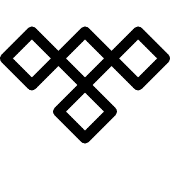 Tidal Music Logo Icon from Ultimate Regular Set