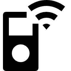 Wireless Music Player Icon from Nova Solid Set