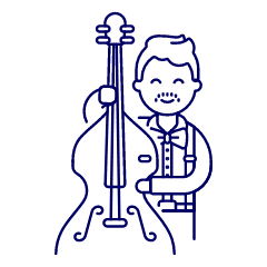 Musicians Orchestra 1 Illustration from UX Line Set