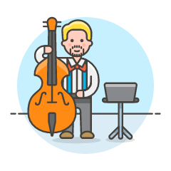 Musicians Orchestra Full 1 Illustration from UX Colors Set