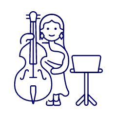 Musicians Orchestra Full 2 Illustration from UX Line Set
