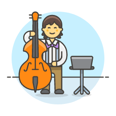 Musicians Orchestra Full 5 Illustration from UX Colors Set
