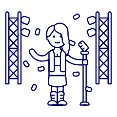 Singer Concert 1 Illustration from UX Line Set