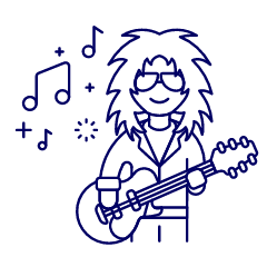 Singer Rocker 1 Illustration from UX Line Set