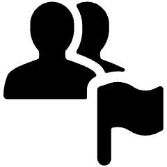 Multiple Actions Flag Icon from Ultimate Bold Set