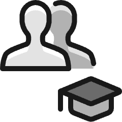 Multiple Actions Graduate_2 Icon from Ultimate Colors Set