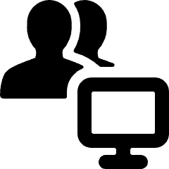 Multiple Actions Monitor Icon from Ultimate Bold Set
