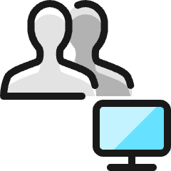 Multiple Actions Monitor_2 Icon from Ultimate Colors Set