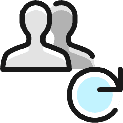 Multiple Actions Sync_2 Icon from Ultimate Colors Set