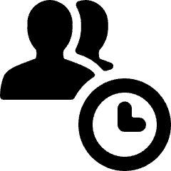 Multiple Actions Time Icon from Ultimate Bold Set