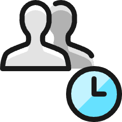 Multiple Actions Time_2 Icon from Ultimate Colors Set
