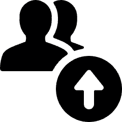 Multiple Actions Upload Icon from Ultimate Bold Set