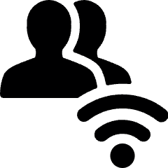 Multiple Actions Wifi Icon from Ultimate Bold Set