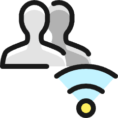 Multiple Actions Wifi_2 Icon from Ultimate Colors Set