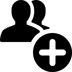 Multiple Users Add Icon from Ultimate Bold Set