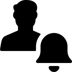 Single Man Actions Alarm Icon from Ultimate Bold Set