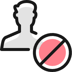 Single Man Actions Block_2 Icon from Ultimate Colors Set