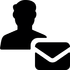 Single Man Actions Email Icon from Ultimate Bold Set