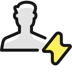 Single Man Actions Flash_2 Icon from Ultimate Colors Set