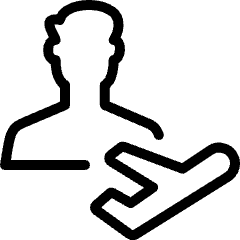 Single Man Actions Flight Icon from Ultimate Light Set