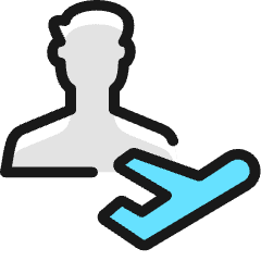 Single Man Actions Flight_2 Icon from Ultimate Colors Set