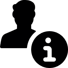 Single Man Actions Information Icon from Ultimate Bold Set