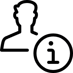 Single Man Actions Information Icon from Ultimate Light Set