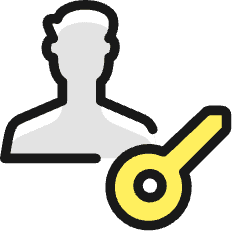 Single Man Actions Key_2 Icon from Ultimate Colors Set