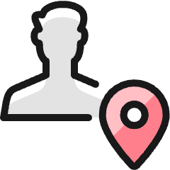 Single Man Actions Location_2 Icon from Ultimate Colors Set